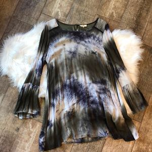 Entro tie dye midi dress